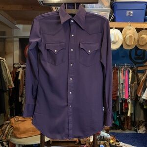 Lee Vintage Dark Purple Button Down Shirt